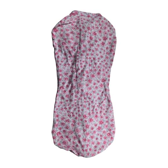 Swaddle Pod Newborn 0-2M Pink Floral Baby Girl Zip Front Sleepsack Lightweight - Picture 5 of 8